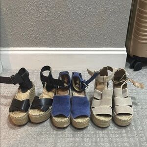 Lot of 3 Marc Fisher espadrilles size 6.5